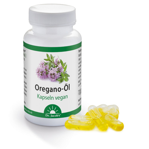 Dr. Jacob's Oregano-&Ouml;l Kapseln Carvacrol Thymol vegan, 60 Stk., Dr. Jacob's Medical GmbH