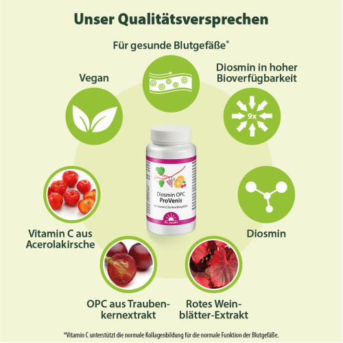 Dr. Jacob's Diosmin OPC ProVenis Polyphenole Acerola, 90 Stk., Dr. Jacob's Medical GmbH