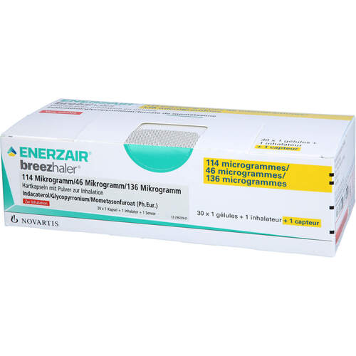 Enerzair Breezhaler 114ug/46ug/136ug Hkp.+Sensor, 30 Stk., Eurimpharm Arzneimittel GmbH