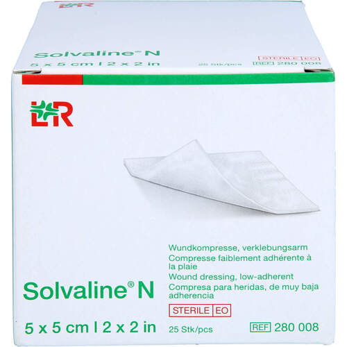 SOLVALINE N Kompressen 5x5 cm steril, 25 Stk., 1001 Artikel Medical GmbH