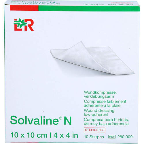 SOLVALINE N Kompressen 10x10 cm steril, 10 Stk., 1001 Artikel Medical GmbH