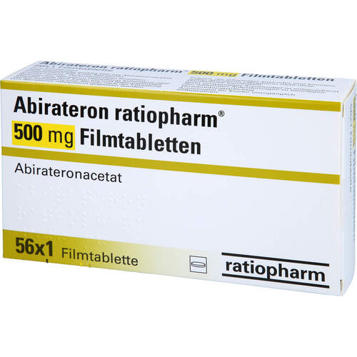 Abirateron ratiopharm 500 mg Filmtabletten, 56 Stk., ratiopharm GmbH