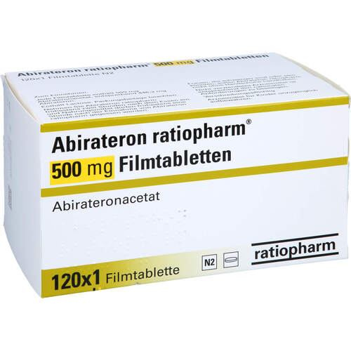 Abirateron ratiopharm 500 mg Filmtabletten, 120 Stk., ratiopharm GmbH