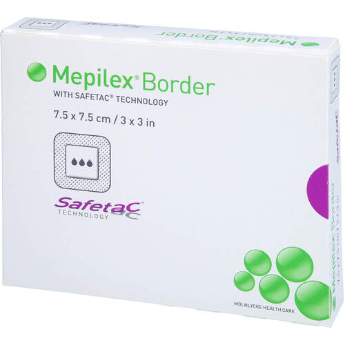 MEPILEX Border Schaumverband 7.5x7.5 cm, 5 Stk., zelhealth GmbH