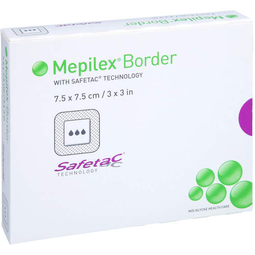 MEPILEX Border Schaumverband 7.5x7.5 cm, 5 Stk., zelhealth GmbH