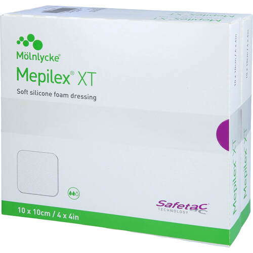 MEPILEX XT 10x10 cm Schaumverband, 10 Stk., zelhealth GmbH