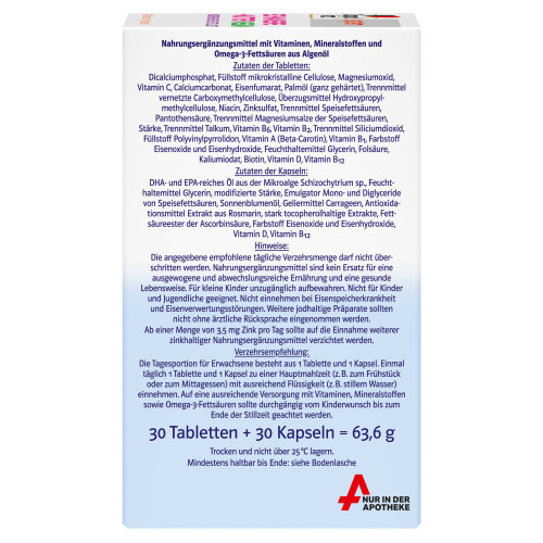 Doppelherz Schwangere + M&uuml;tter Vegan system, 60 Stk., Queisser Pharma GmbH & Co. KG