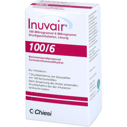 Inuvair 100/6 ug Druckgasinhalation 120Hub, 1 Stk., Orifarm GmbH