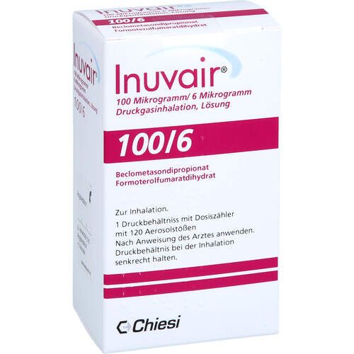 Inuvair 100/6 ug Druckgasinhalation 120Hub, 1 Stk., Orifarm GmbH