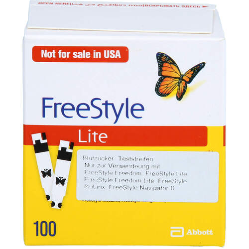 FREESTYLE Lite Teststreifen ohne Codieren, 100 Stk., Docpharm GmbH FREESTYLE Lite Teststreifen ohne Codieren, 100 Stk., Docpharm GmbH