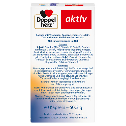 Doppelherz Augen Extra Tag + Nacht, 90 Stk., Queisser Pharma GmbH & Co. KG