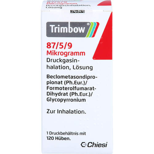 Trimbow 87 ug /5 ug /9 ug Druckgasinhalation L&ouml;s., 1 Stk., European Pharma B.V.