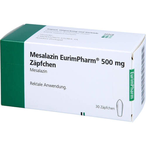 Mesalazin EurimPharm 500 mg Zäpfchen, 30 Stk., Eurimpharm Arzneimittel GmbH