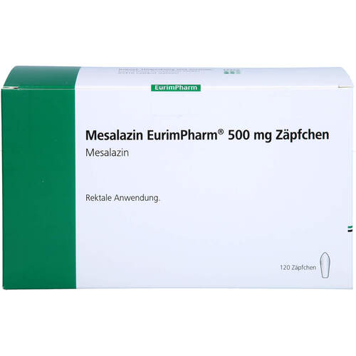 Mesalazin EurimPharm 500 mg Zäpfchen, 120 Stk., Eurimpharm Arzneimittel GmbH
