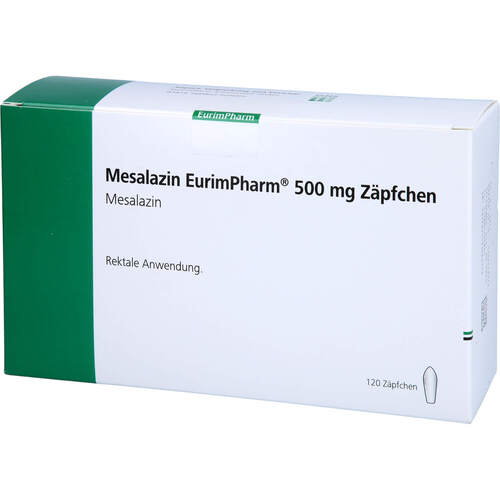 Mesalazin EurimPharm 500 mg Zäpfchen, 120 Stk., Eurimpharm Arzneimittel GmbH