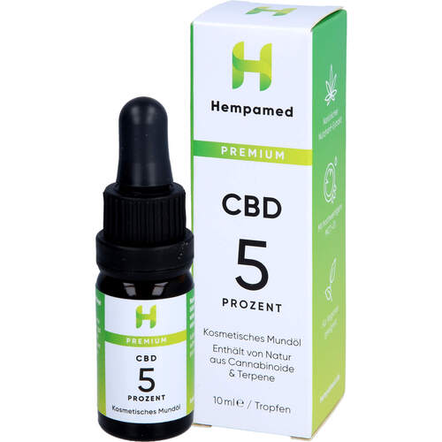 Hempamed CBD Premium Mund&ouml;l 5%, 10 ml, SOLIDMIND Group GmbH