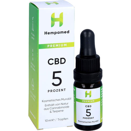 Hempamed CBD Premium Mund&ouml;l 5%, 10 ml, SOLIDMIND Group GmbH