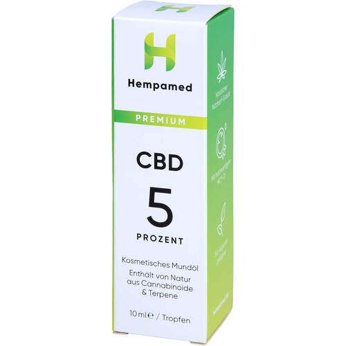 Hempamed CBD Premium Mund&ouml;l 5%, 10 ml, SOLIDMIND Group GmbH
