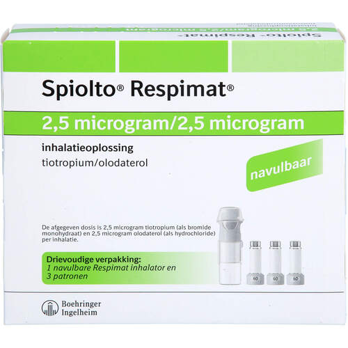 Spiolto Respimat 2.5 ug/2.5 ug Hub wiederverwendb., 3x4,0 ml, Medicopharm AG