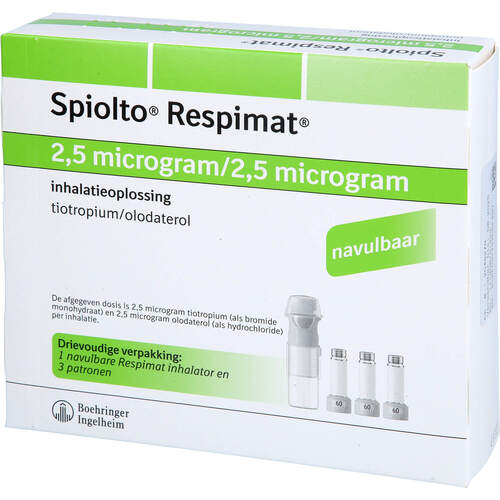 Spiolto Respimat 2.5 ug/2.5 ug Hub wiederverwendb., 3x4,0 ml, Medicopharm AG