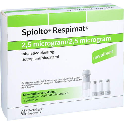 Spiolto Respimat 2.5 ug/2.5 ug Hub wiederverwendb., 3x4,0 ml, Medicopharm AG