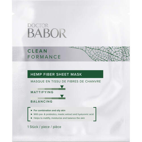 DOCTOR BABOR CLEAN FORMANCE Hemp Fiber Sheet Mask, 1 Stk., Dr. Babor GmbH & Co. KG
