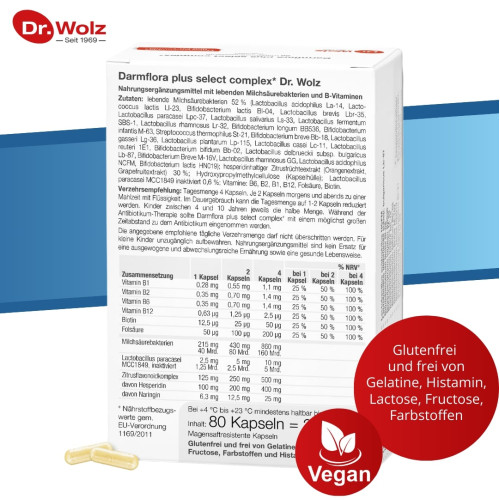 Darmflora plus select complex, 80 Stk., Dr. Wolz Zell GmbH