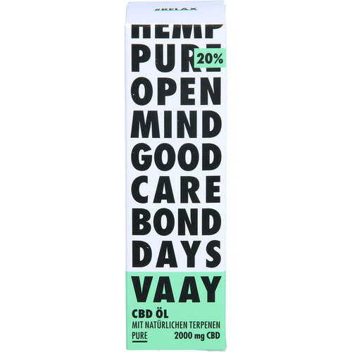 VAAY CBD Öl 20% natürliche Terpene, 10 ml, Sanity Care GmbH