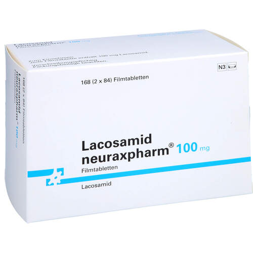 Lacosamid neuraxpharm 100 mg Filmtabletten, 168 Stk., neuraxpharm Arzneimittel GmbH