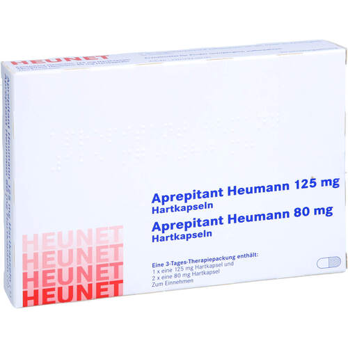 Aprepitant Heumann 125mg/80mg Hartkapseln Heunet, 3 Stk., Heunet Pharma GmbH