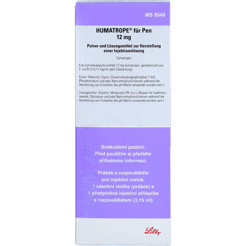 HUMATROPE f.Pen 12 mg 36 I.E. P.u.LM z.H.e.Inj.L., 1 Stk., Haemato Pharm GmbH