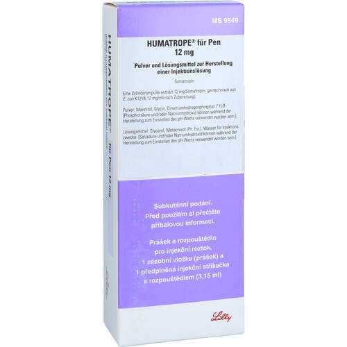 HUMATROPE f.Pen 12 mg 36 I.E. P.u.LM z.H.e.Inj.L., 1 Stk., Haemato Pharm GmbH