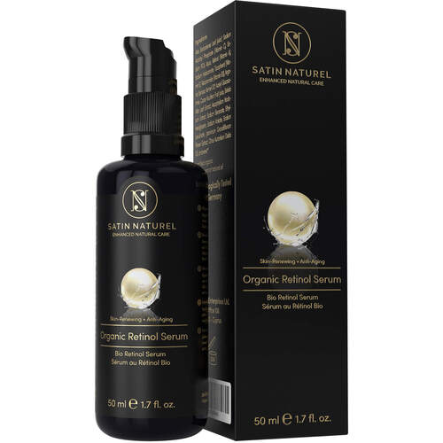 Satin Naturel BIO Retinol Serum Hochdosiert Vegan, 50 ml, Sylphar NV