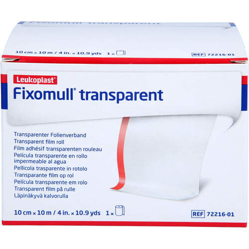 FIXOMULL transparent 10 cmx10 m, 1 Stk., Fd Pharma GmbH