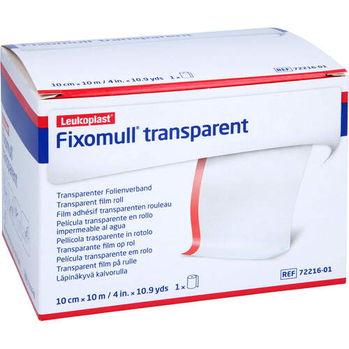 FIXOMULL transparent 10 cmx10 m, 1 Stk., Fd Pharma GmbH