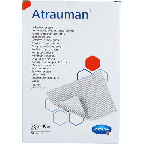 ATRAUMAN 7.5x10 cm steril Kompressen, 10 Stk., Fd Pharma GmbH