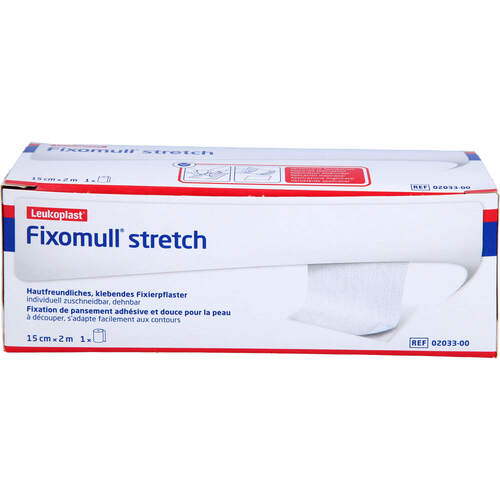 FIXOMULL stretch 15 cmx2 m, 1 Stk., zelhealth GmbH