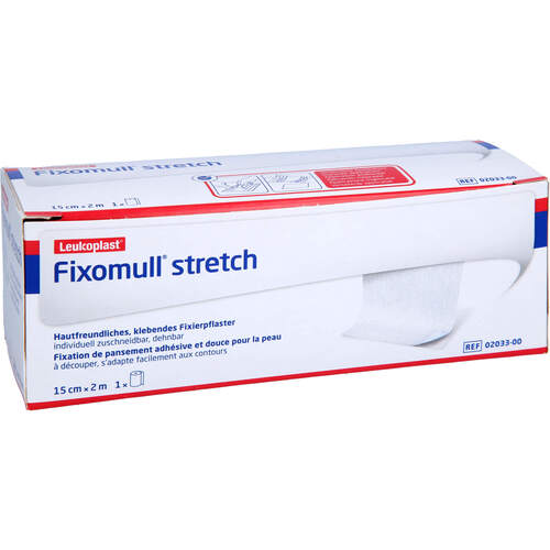 FIXOMULL stretch 15 cmx2 m, 1 Stk., zelhealth GmbH