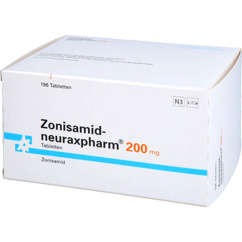 Zonisamid-neuraxpharm 200 mg Tabletten, 196 Stk., neuraxpharm Arzneimittel GmbH