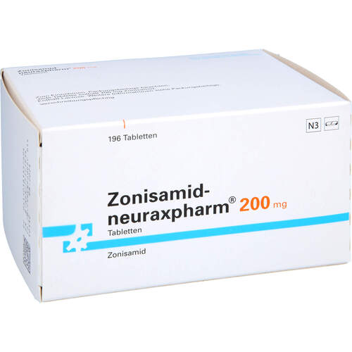 Zonisamid-neuraxpharm 200 mg Tabletten, 196 Stk., neuraxpharm Arzneimittel GmbH