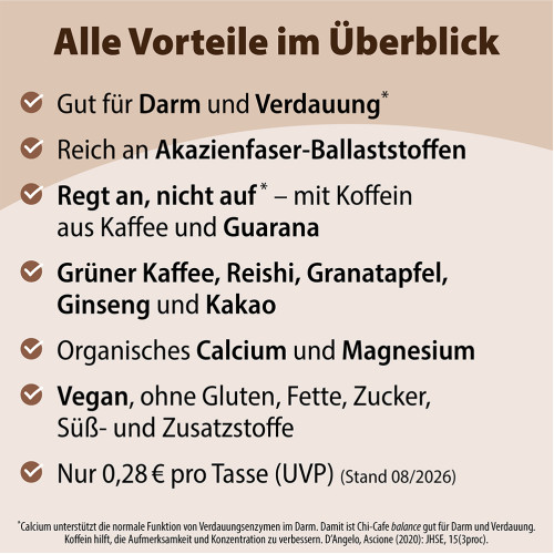 Chi-Cafe balance Nachf&uuml;llbeutel, 1000 g, Dr. Jacob's Medical GmbH