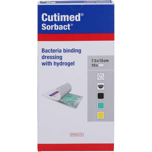 CUTIMED Sorbact Gel Kompressen 7.5x15 cm, 10 Stk., zelhealth GmbH