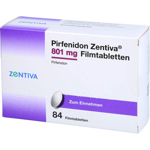 Pirfenidon Zentiva 801 mg Filmtabletten, 84 Stk., Zentiva Pharma GmbH