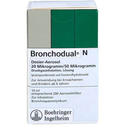 Bronchodual N Dosier-Aerosol 20 ug/50 ug, 10 ml, 1 0 1 Carefarm GmbH