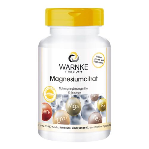 Magnesiumcitrat, 150 Stk., Warnke Vitalstoffe GmbH