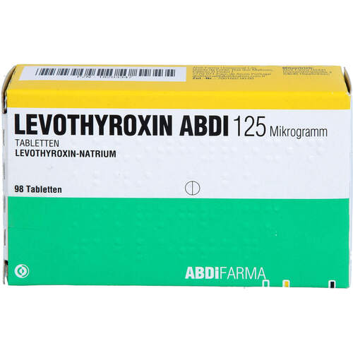 Levothyroxin Abdi 125 Mikrogramm Tabletten, 98 Stk., Abdi Farma GmbH