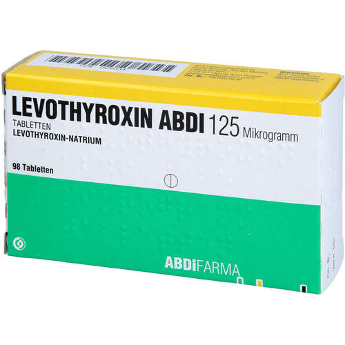 Levothyroxin Abdi 125 Mikrogramm Tabletten, 98 Stk., Abdi Farma GmbH
