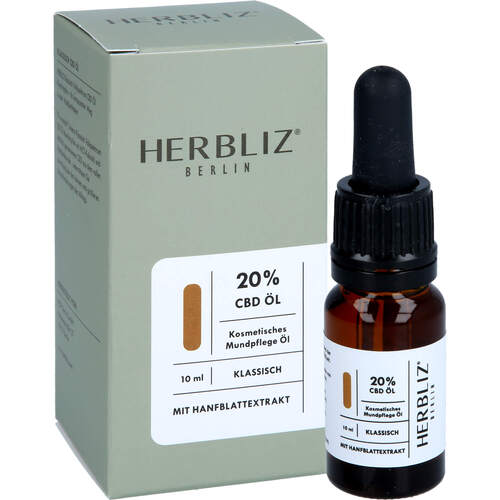 HERBLIZ CBD ÖL 20% Vollspektrum mit Pipette, 10 ML, IMstam healthcare GmbH