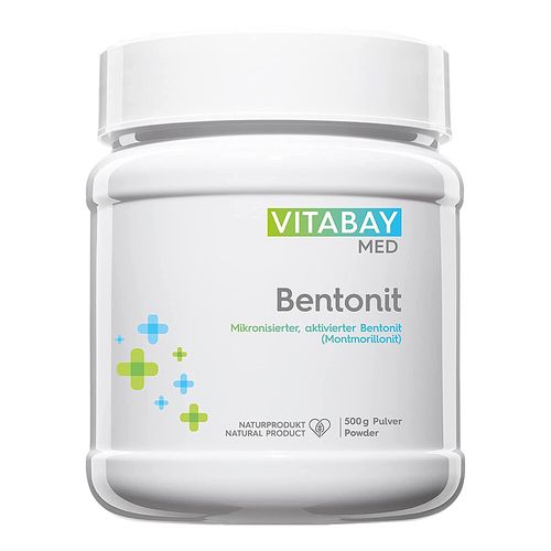 Bentonit Pulver 96% Montmorillonit vegan, 500 g, Vitabay CV Bentonit Pulver 96% Montmorillonit vegan, 500 g, Vitabay CV