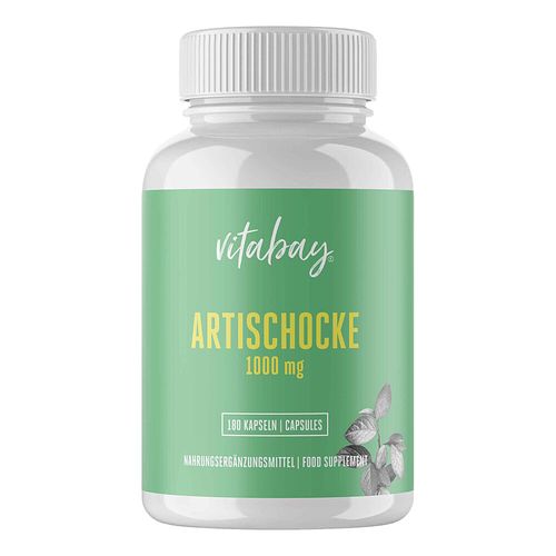 Artischocke Extrakt 1000 mg mit 2.5% Cynarin vegan, 180 Stk., Vitabay CV